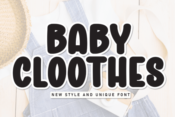 Baby Cloothes Font for Branding