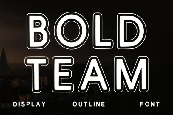 Bold Team Font for Business Branding