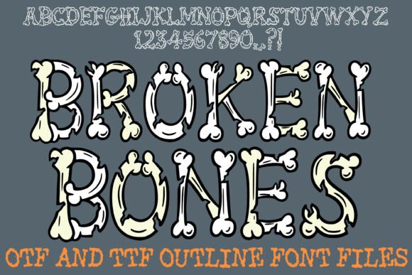 Broken Bones Font for Bold Branding