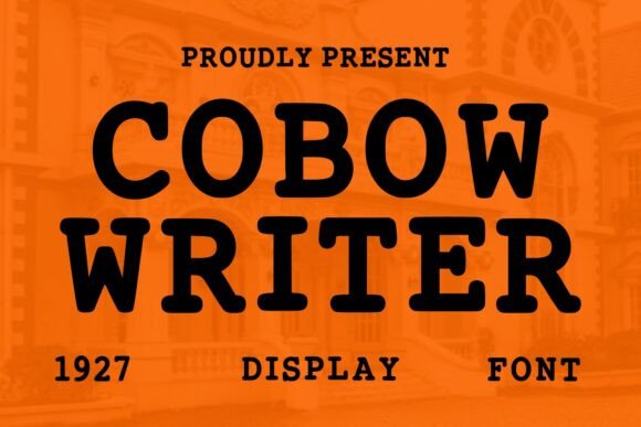Cobow Writer Font for Vintage Craft Projects