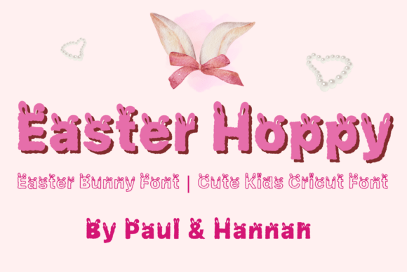 Easter Hoppy Font for Creative Projects