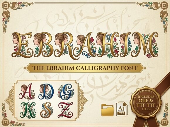 Ebrahim: A Display Font for Timeless Elegance