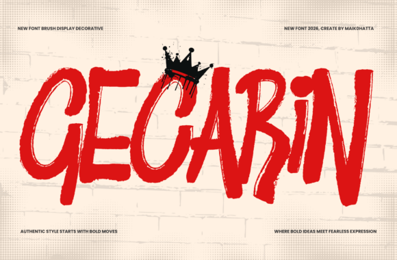 Gecarin Font for Creative Makers