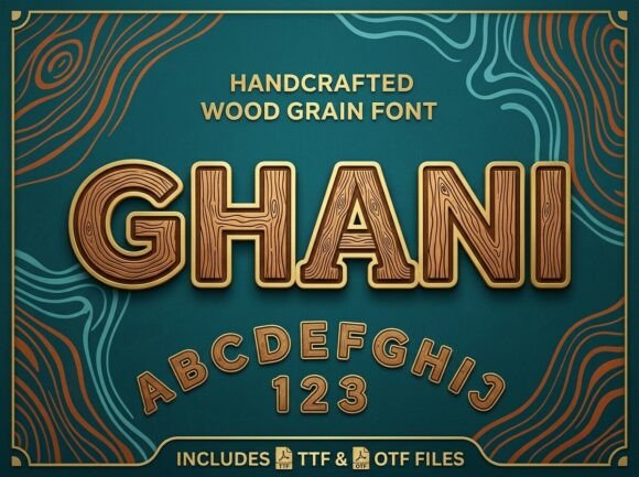 Ghani: A Nature-Inspired Display Font