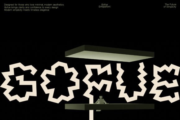 Gofue: Bold Display Font for Editorial Design