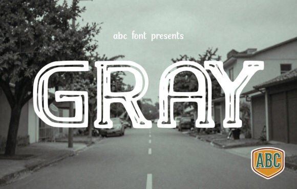 Gray Font for Creative Design