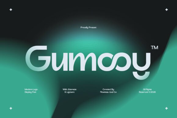 Gumooy: A Modern Display Font for Elegant Design