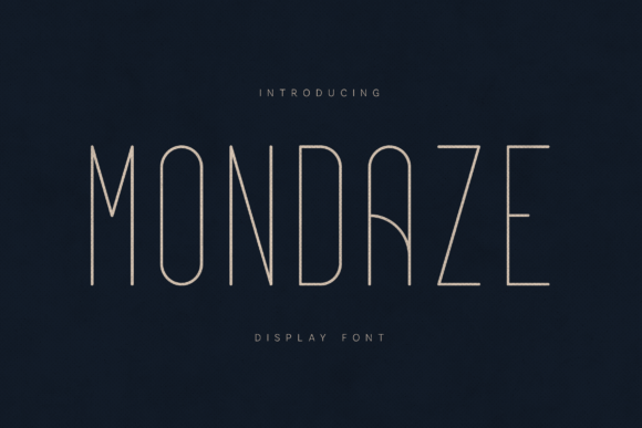 Mondaze: A Modern Font for Creative Makers
