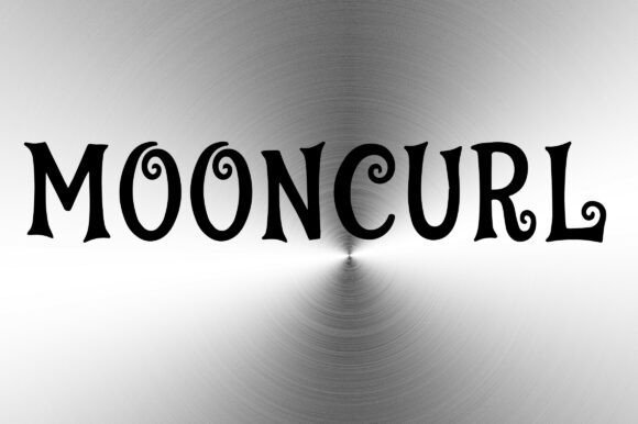 Mooncurl: A Whimsical Display Font