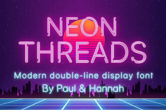 Neon Threads Font for Bold Branding