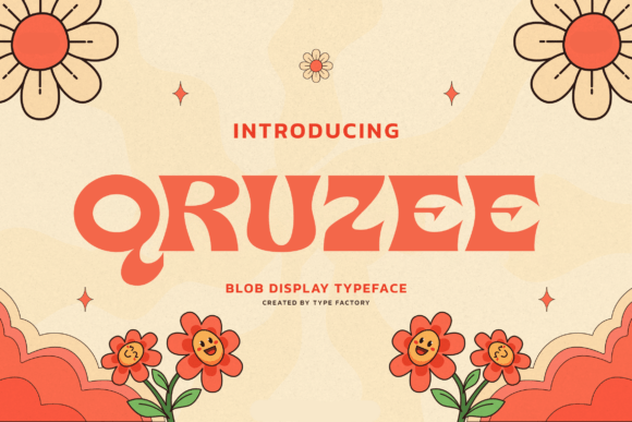 Qruzee: A Groovy Display Font for Business Branding