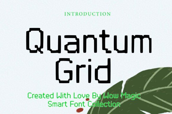 Quantum Grid Font for Bold Branding
