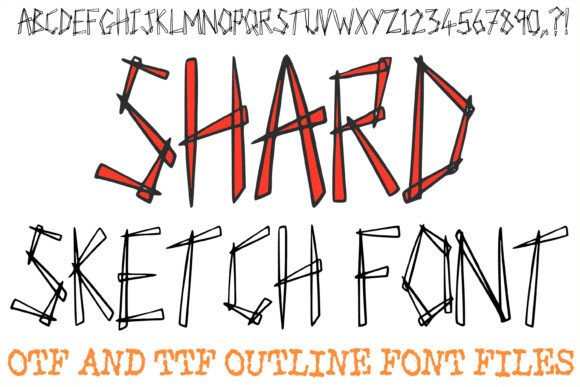 Shard Sketch Lettering Hand Drawn Font