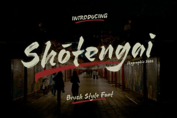 Shotengai Brush: Urban Energy in Typography