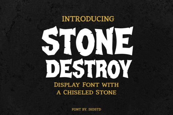 Stone Destroy Font for Bold Branding